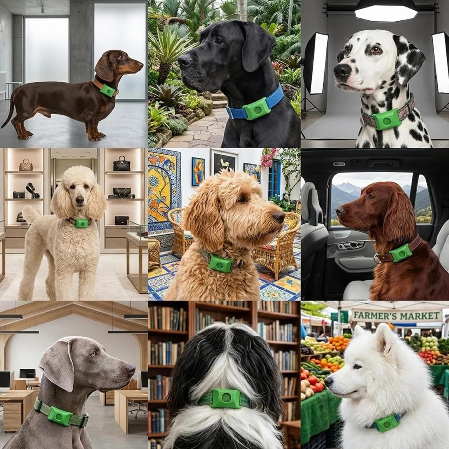 Aquality Pets Collare Antiparassitario Naturale, Collare Antiparassitario Per Cani, Adatto a Più Razze Di Animali Domestici, Gatti e Cani Universali