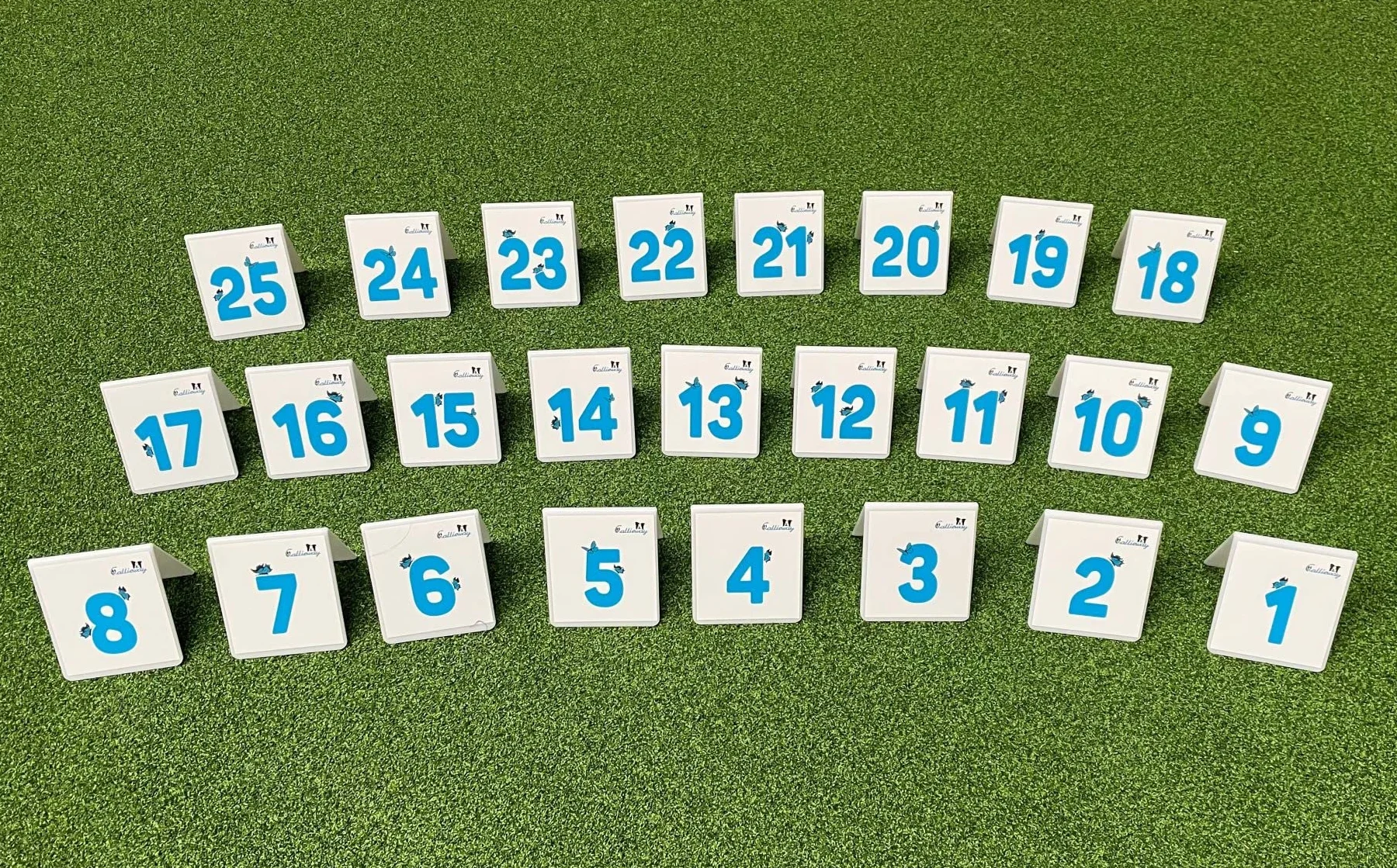 Callieway Un lotto di numeri/in materia PS/numeri di percorso di agilità/numeri per Rally obedienza/per Tornei e allenamento (Blu Cool)