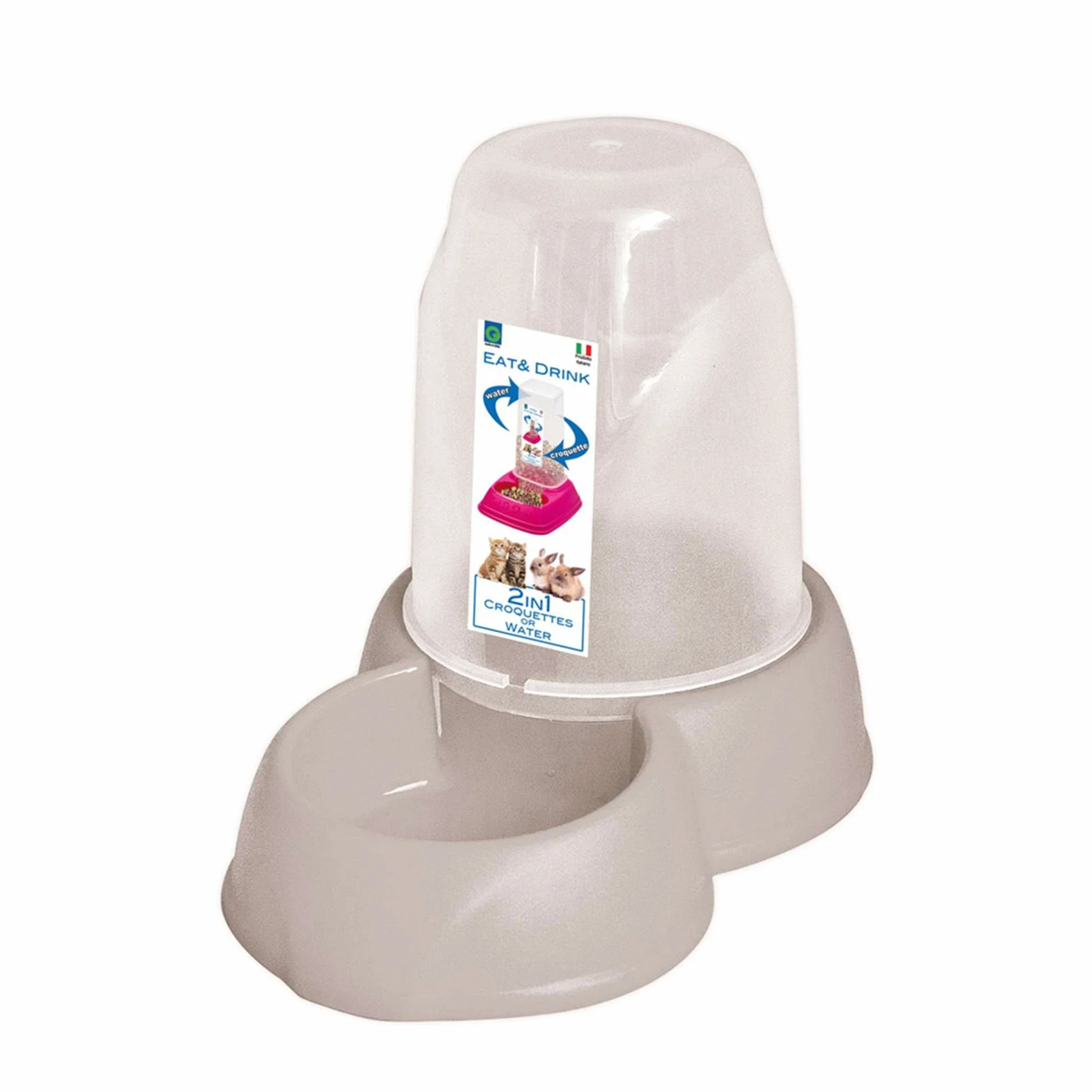 GP GP10089 Tenda antiscivolo con mangiatoia e abbeveratoio medio
