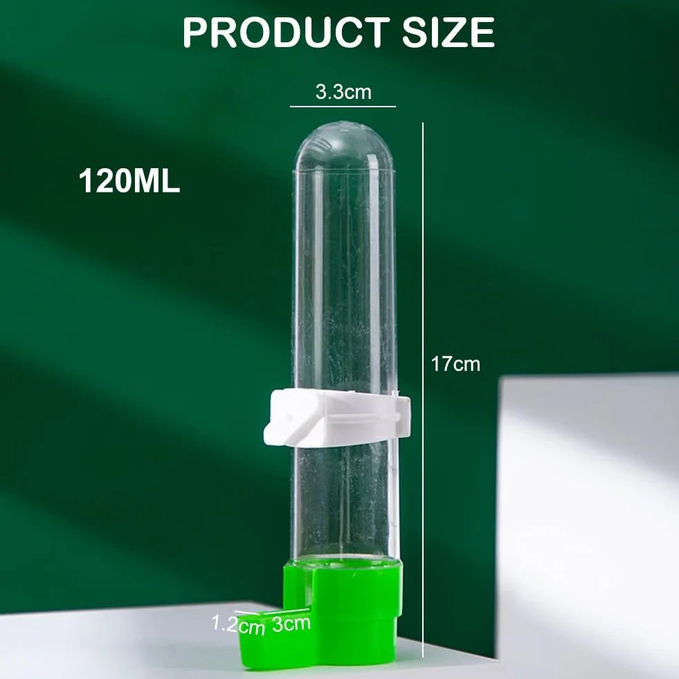 3Pcs Bird Feeder Drinker per Gabbia, Automatica Abbeveratoio per Uccelli Beverino, Abbeveratoi per Uccelli da Appendere, Dispenser D'acqua per Gabbie per Uccelli, per Pappagalli, Pappagallini
