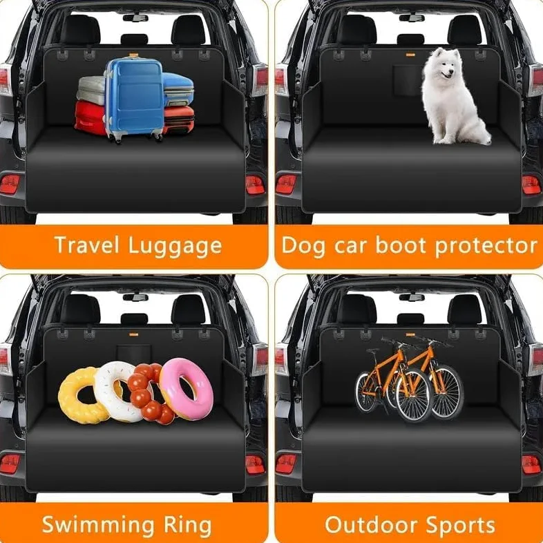 Telo Auto per Cani Bagagliaio per VW Taigo Touran Tiguan CC, Custodia Baule Auto Cani Antistrappo Impermeabile Protezione Antiscivolo