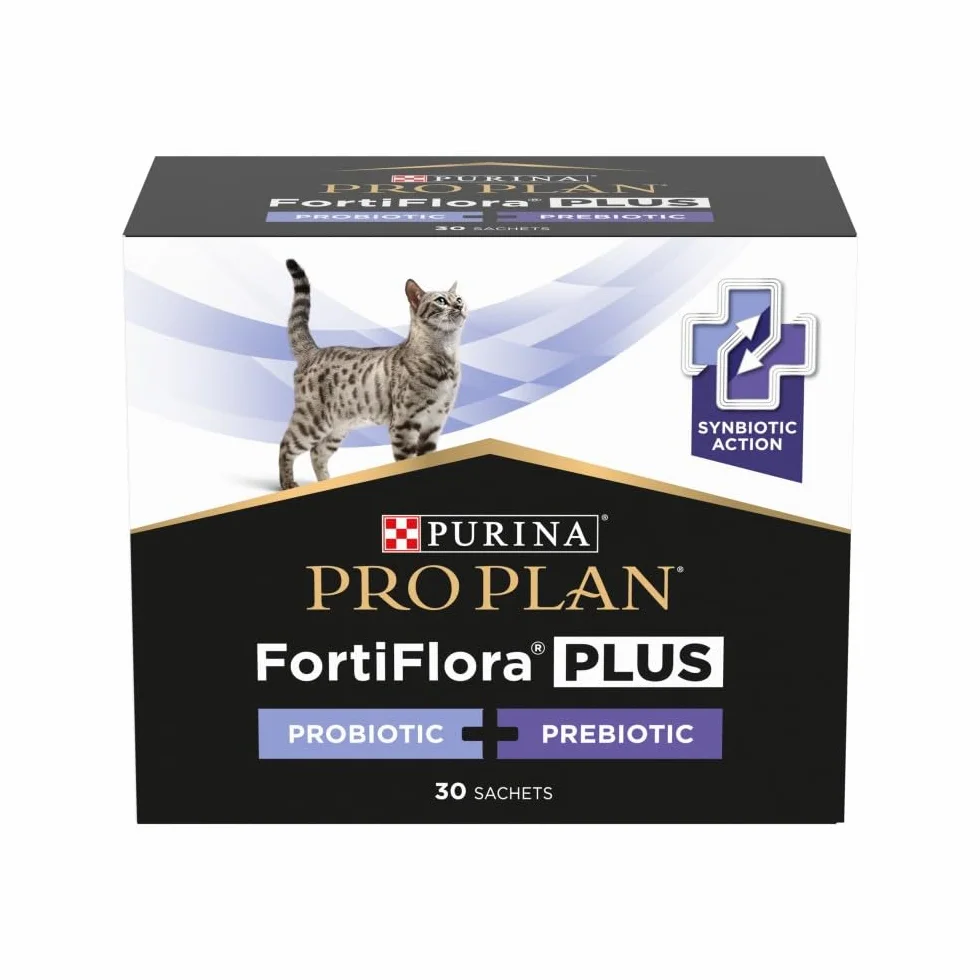 PURINA | ProPlan FortiFlora Plus Gatti, 30 buste x 1,5 grammi - Aiuta a mantenere la salute del microbioma intestinale