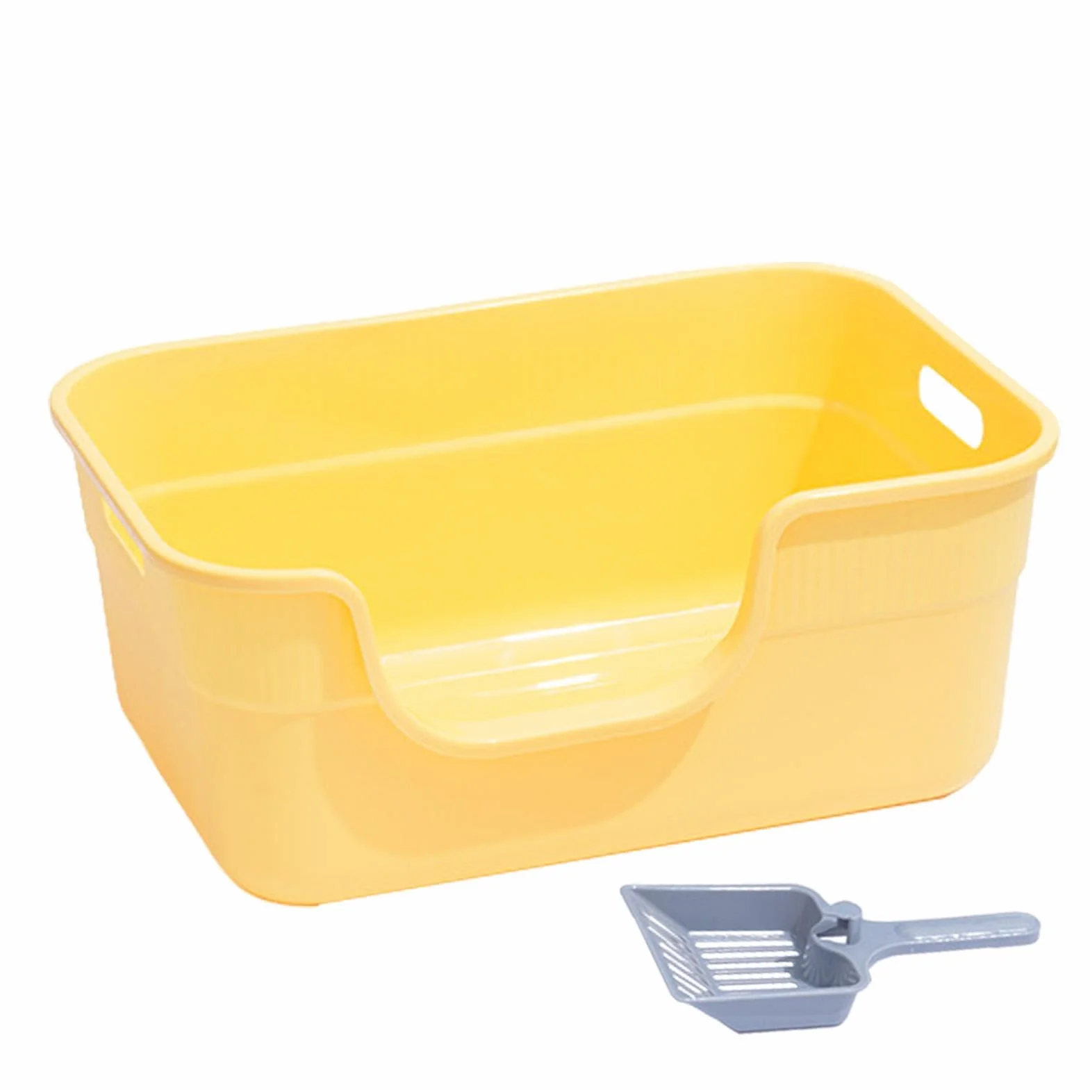 Cat Sand Box - Vassoio per lettiera per gatti | Vassoio per setacciatura della scatola del gatto, box gatto aperto, bacino di animali domestici portatili, cassette a lettiera aperta con pala, vassoio