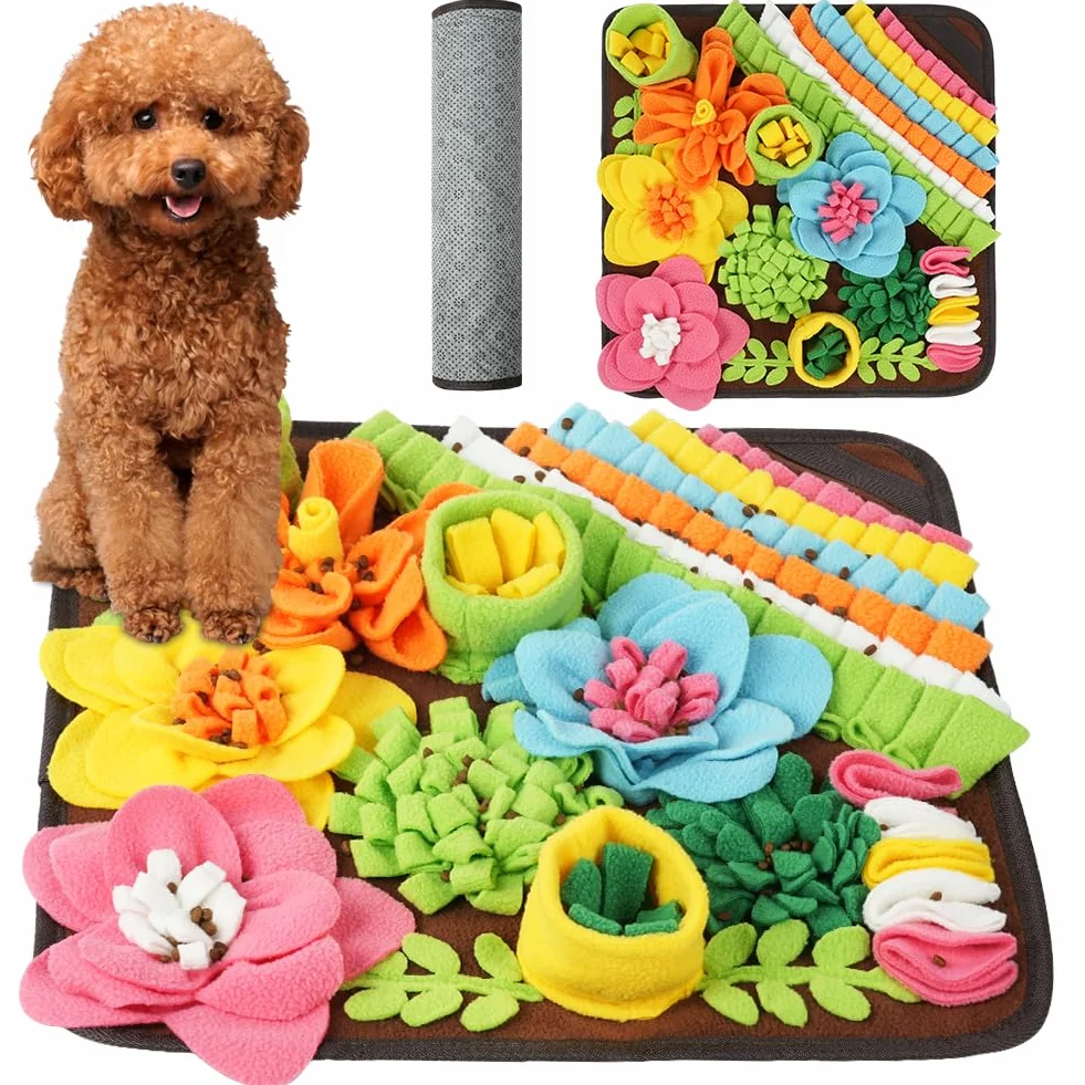 Tappeto Olfattivo Cane 39cm Snuffle Mat Lavabile Antiscivolo Giocattolo Addestramento Foraggiamento