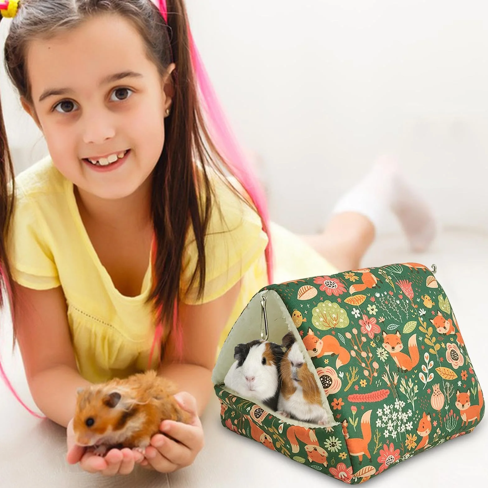 Gabbia per piccoli animali, cuccia invernale lavabile | Casa riscaldante per conigli, gabbia coniglio - Coniglio