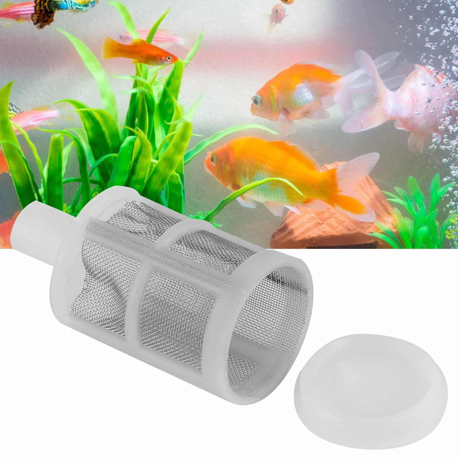 10Pcs Fish Tank Pompa Acqua Filtro Pompa Acqua Tubo Netto Pompa Acqua Filtro Netto Spruzzatore Filtro per 7mm o 10mm Tubo