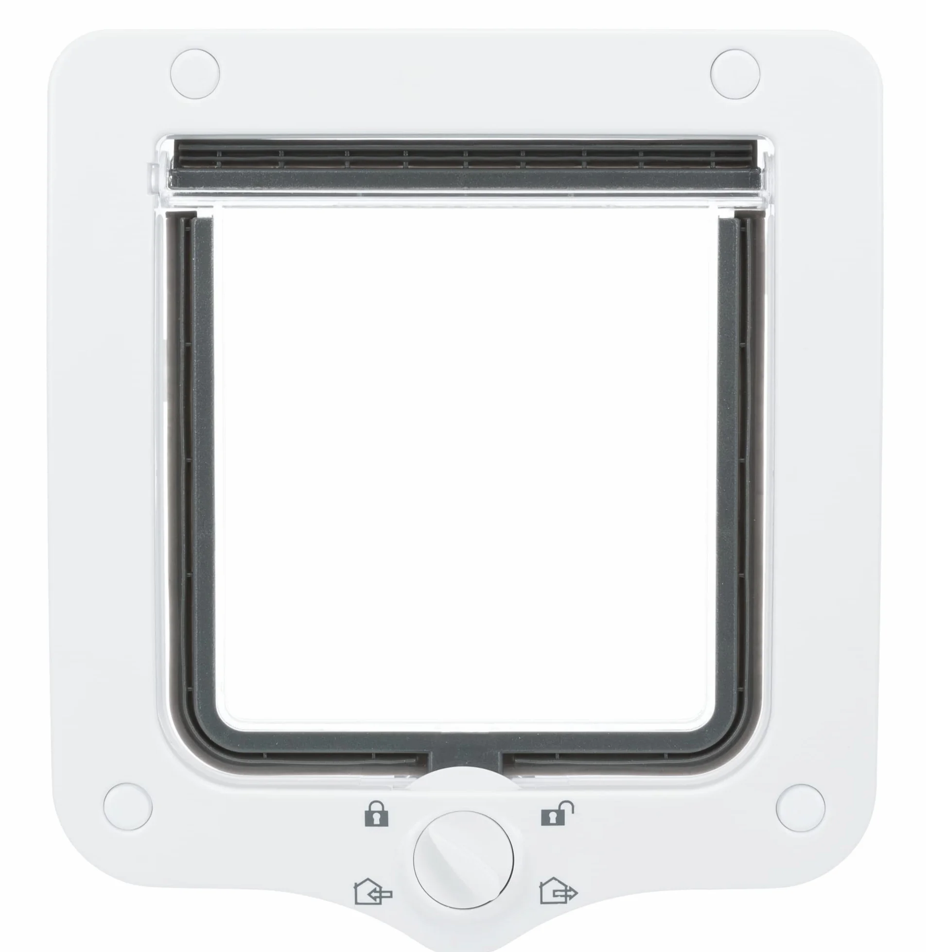 TRIXIE Sportello a 4 vie, impermeabile e silenzioso, 20 x 22 cm, colore: bianco