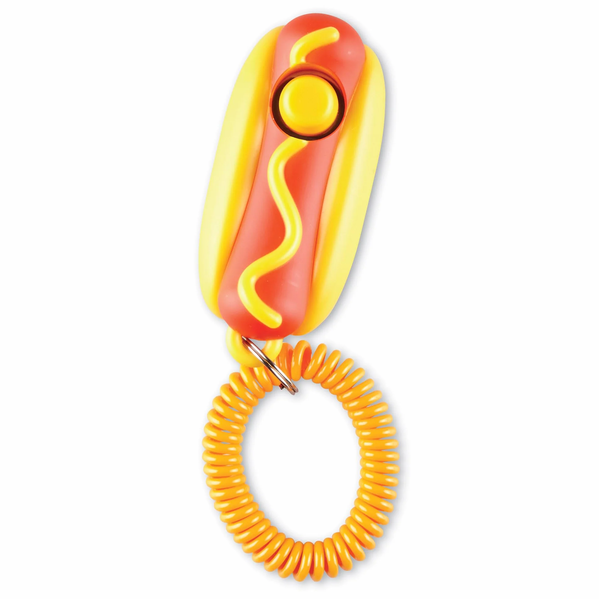 Brightkins Clicker di Addestramento Cane Intelligente: Hot Dog, Clicker di addestramento per Cani con Braccialetto Flessibile, Soluzioni per l'addestramento e Il comportamento dei Cani, 1 Pezzo