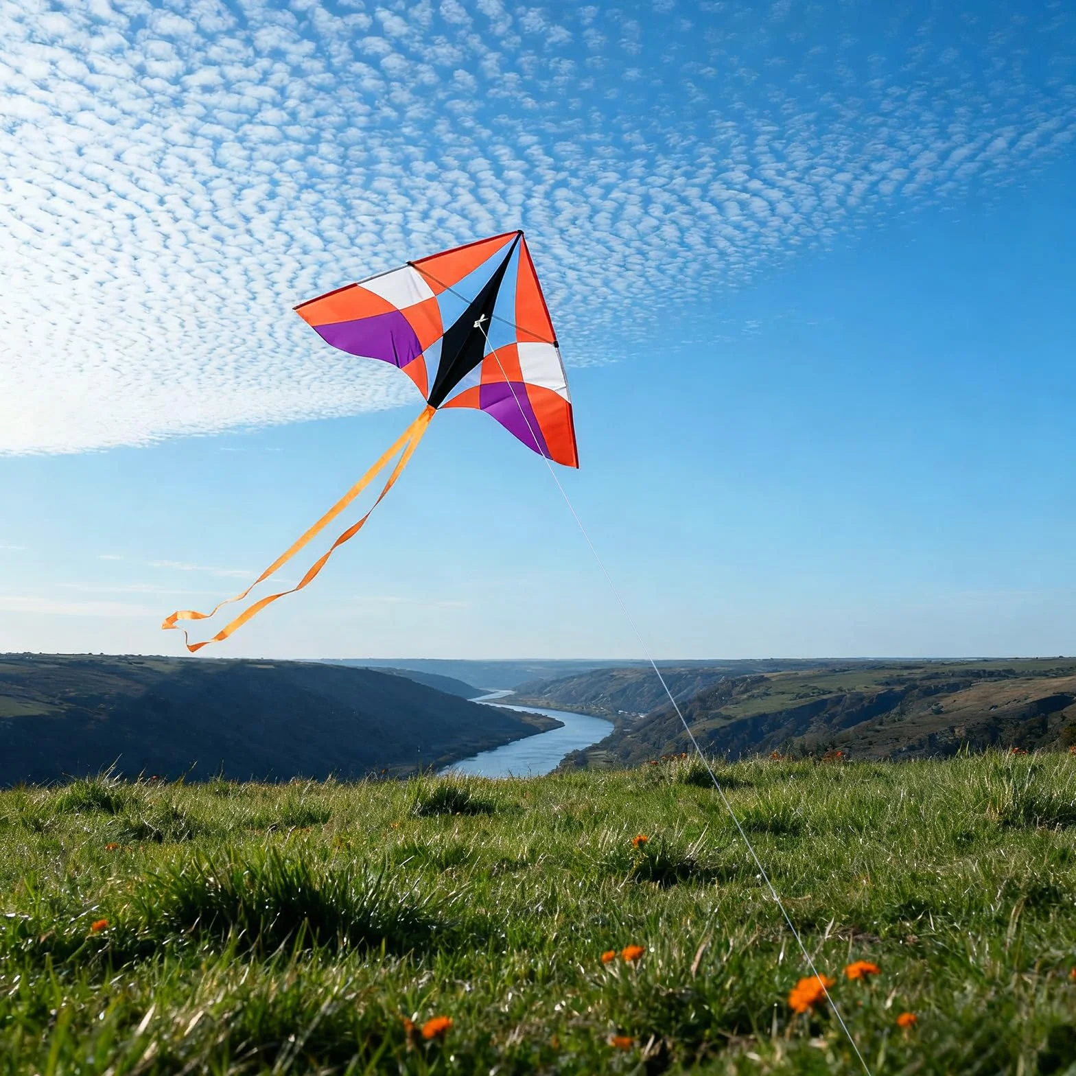 Simxkai Delta Kite for Kids and Adults Easy to Fly Beginners