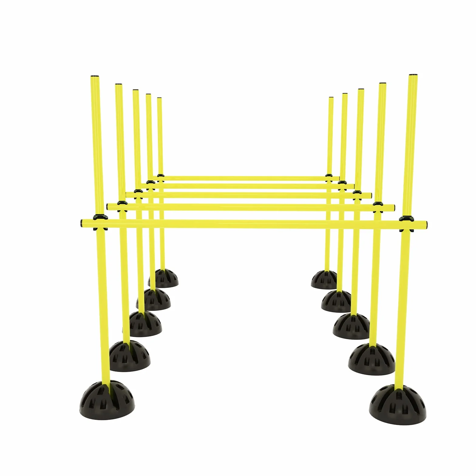 HENGMEI Agility Grid Set di barre per saltare Set per ostacoli e allenamento per ostacoli