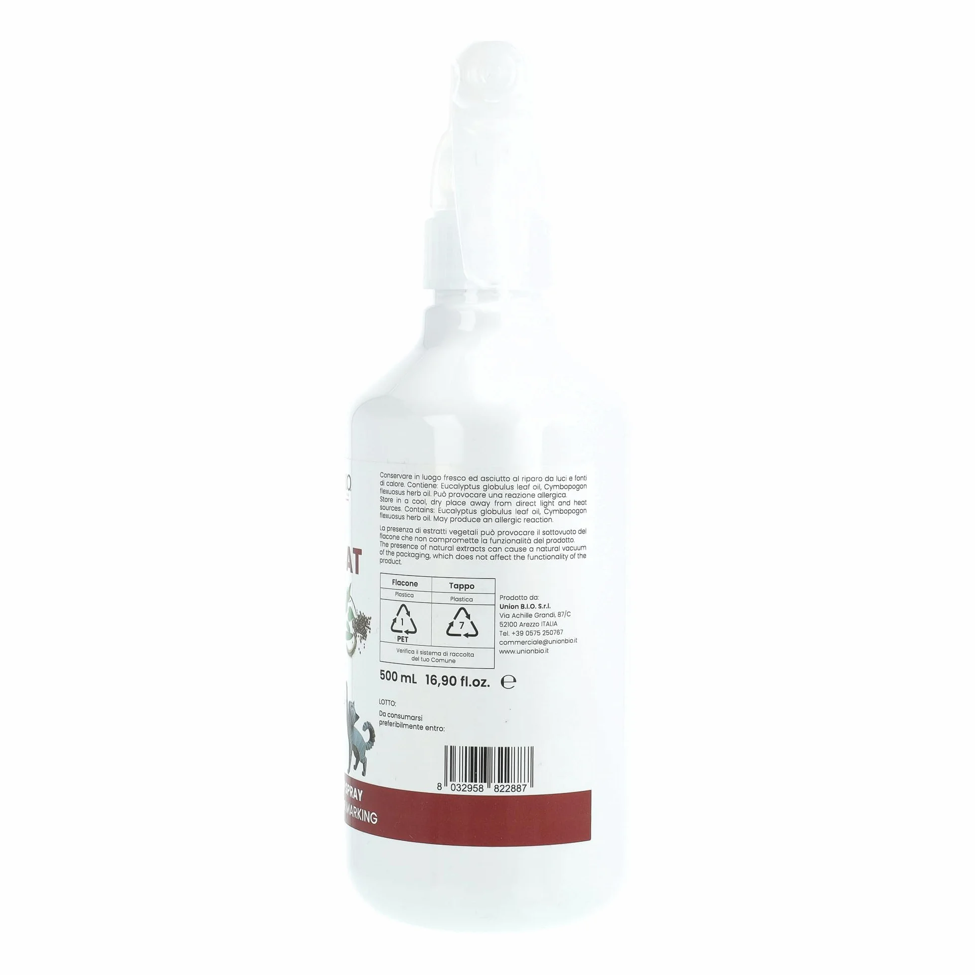 Union B.I.O. Soluzione Natura No Dog & Cat Spray Disabituante Cani e Gatti 500 ml