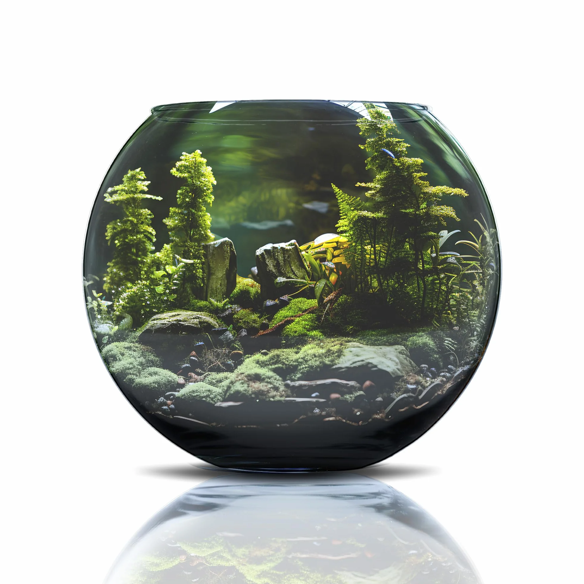 Amtra Crystal Globe - Boccia per pesci in vetro trasparente, Acquario Pesce Rosso, soffiato a mano, 30 CM