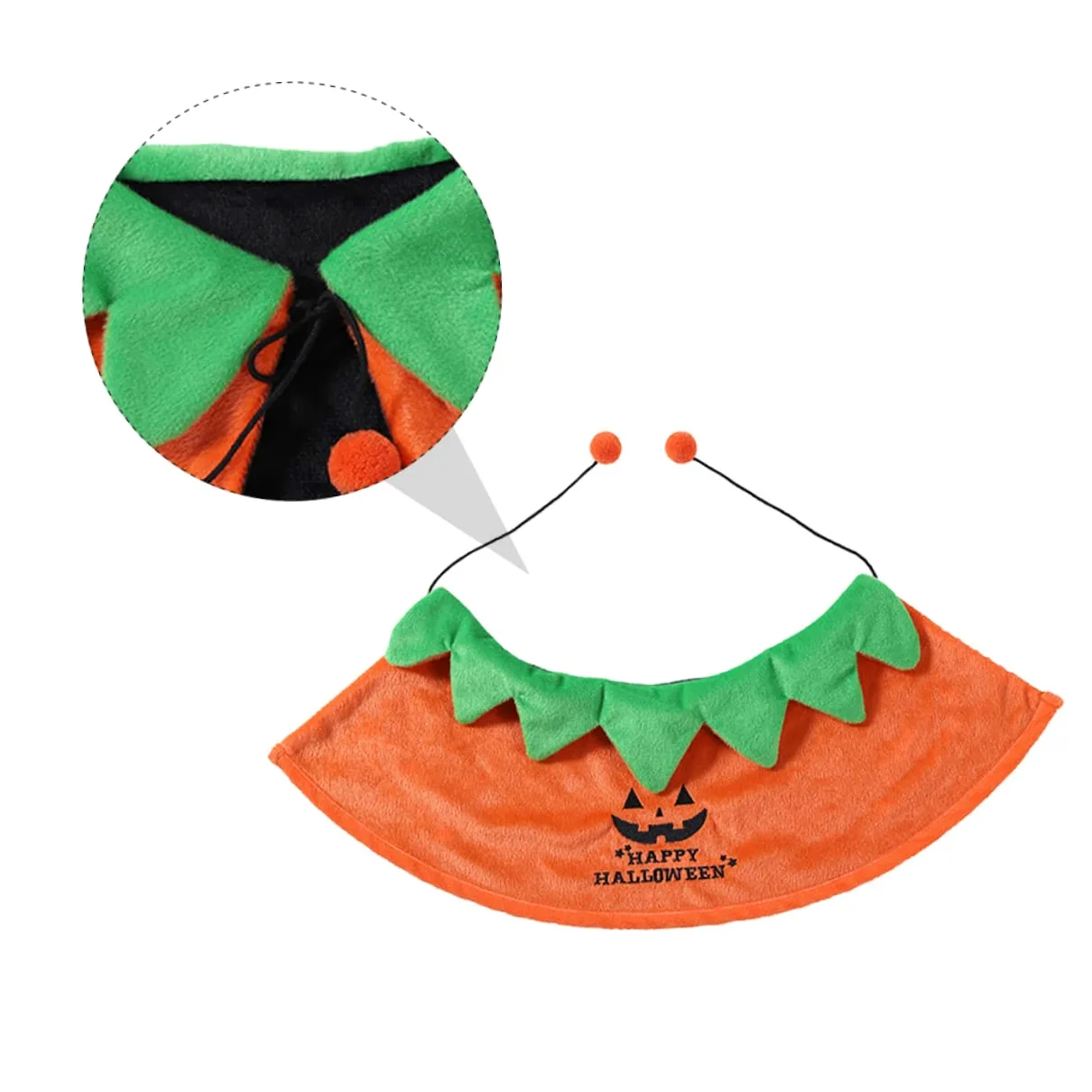 POPETPOP 3Pcs Accessori Per Il Cani Cartoni Animati Decorazione Regali Cat Cape Festival Orange Abbigliamento Decorazioni Divertente Pet Gattino Gatti Doppio Mantello Partito