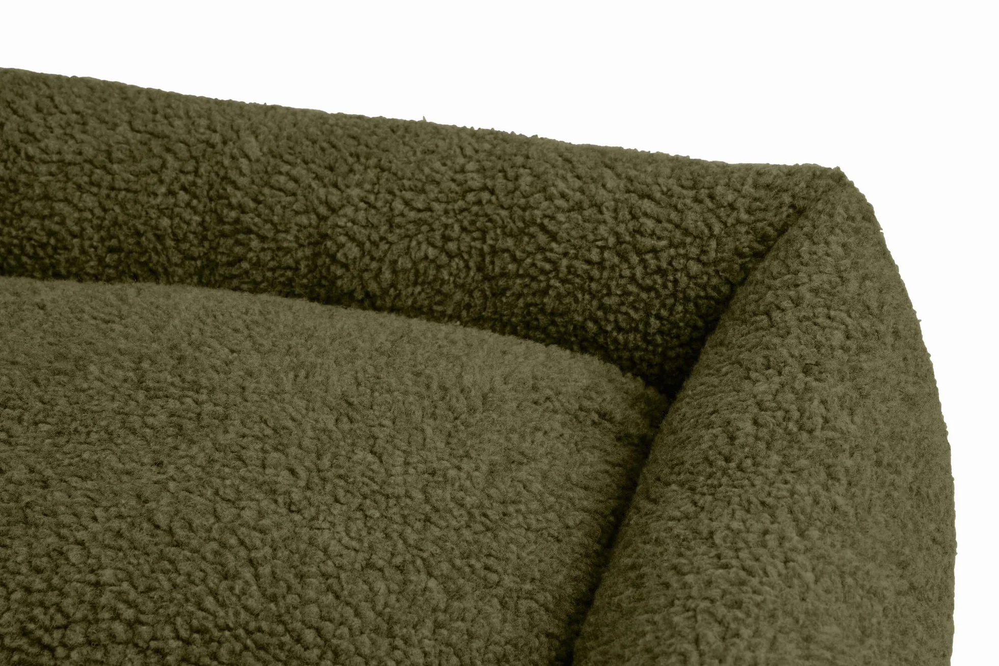 HUNTER Divano per Cani KUMARA, Colore Cachi, Morbido Peluche con Fondo Antiscivolo, Cuscino Interno Reversibile, Imbottitura alla Moda, Rivestimento Lavabile in Lavatrice, Dimensioni: 100 x 70 cm