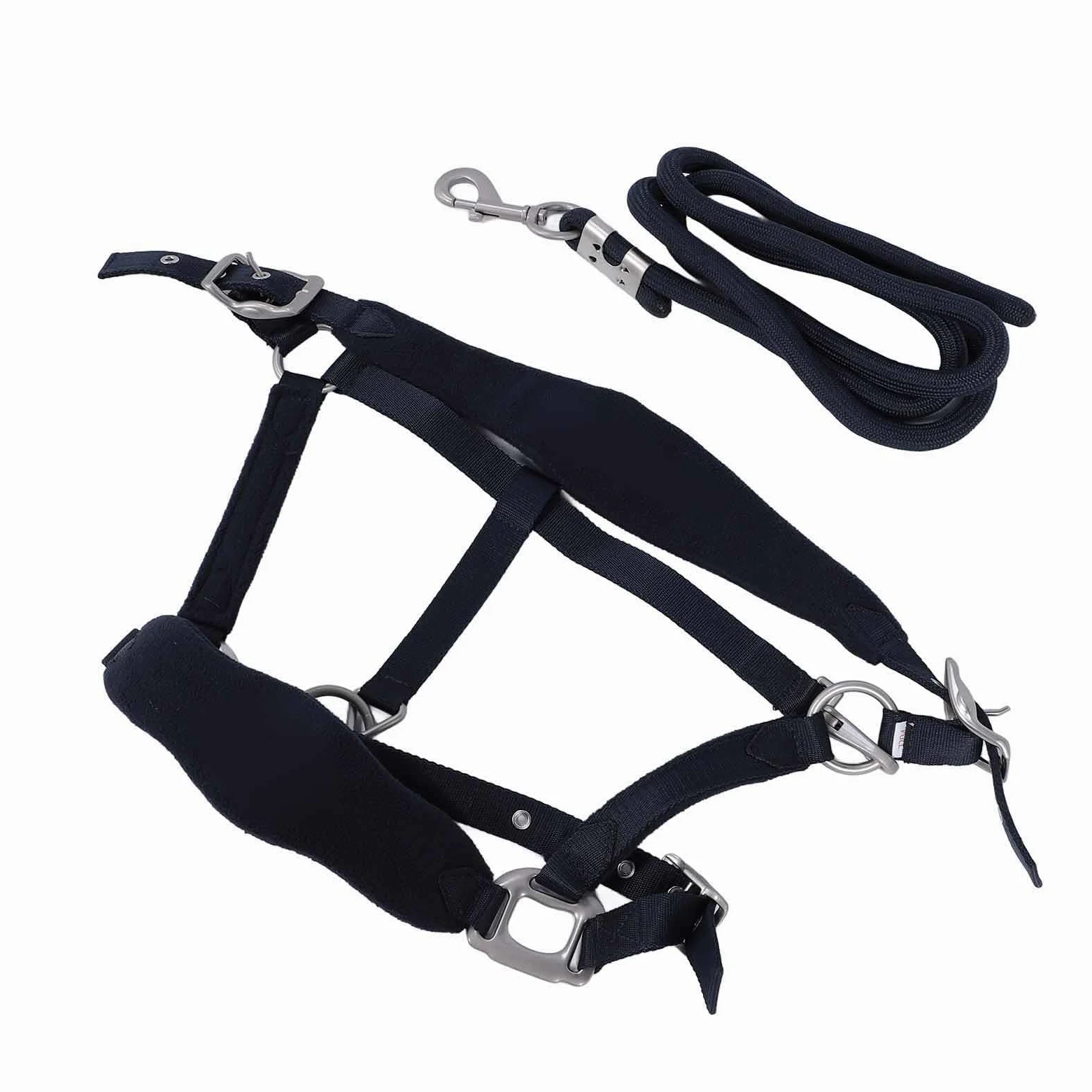 Tbest Set Cavezza per Cavallo, Set Guinzaglio Regolabile per Cavezza Briglia da Addestramento per con Guinzaglio da 2 M per Addestramento