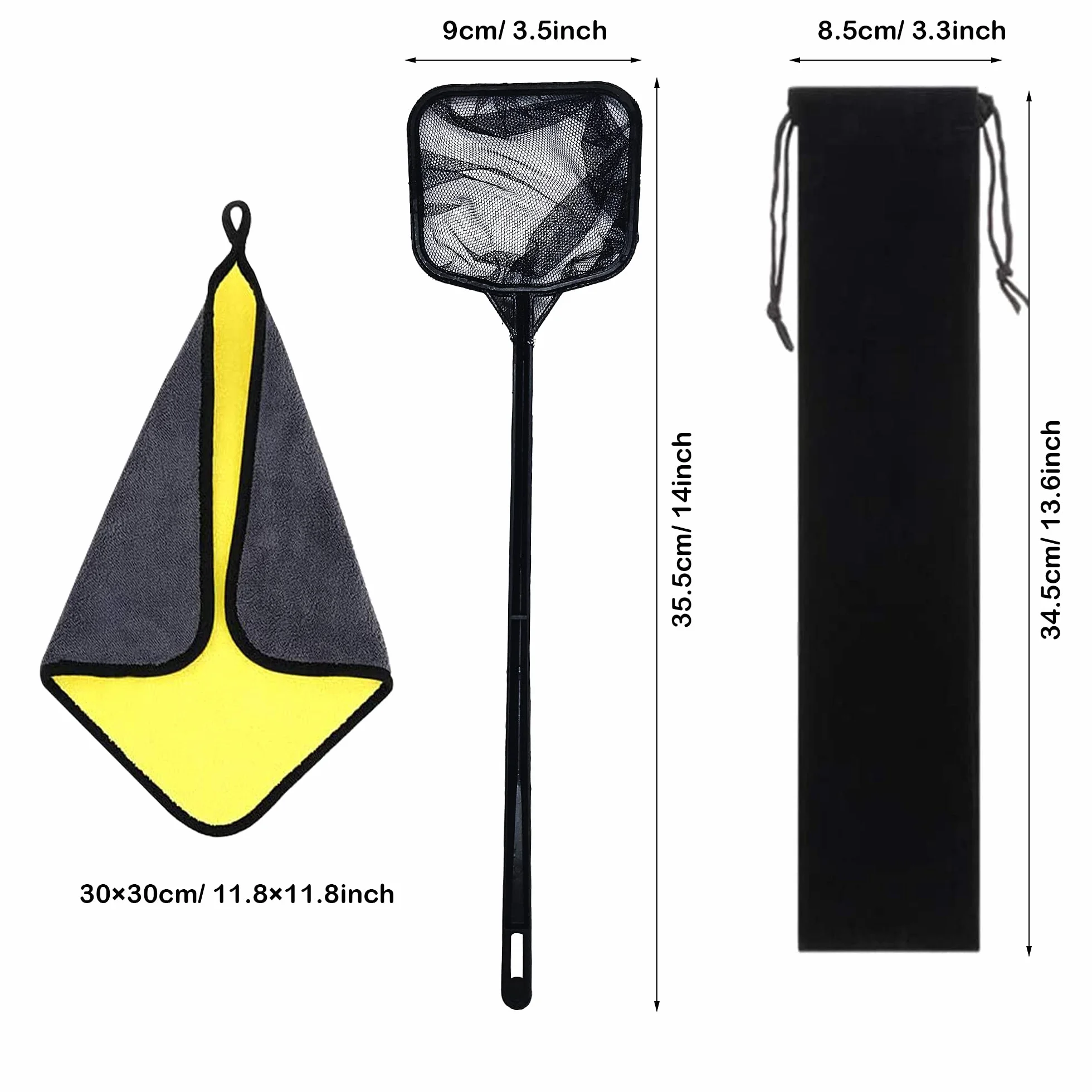 Cayway 7 Pz Strumenti Acquario Piante Acquario Attrezzi Set di Attrezzi Per Acquario Acquario in Acciaio Inossidabile, Acciaio Inossidabile Forcipe, Forbici, Pala per La Pulizia Dell'Acquario
