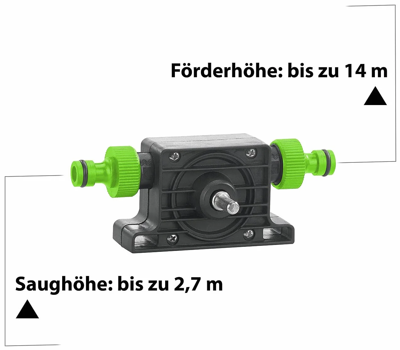 Royal Gardineer Aquarium Water Pump Accessories - pompa trapano: Adattatore per pompa per trapano, per il pompaggio e lo svuotamento dell'acqua, Adattatore per tubo (avvitatore a batteria con, con)