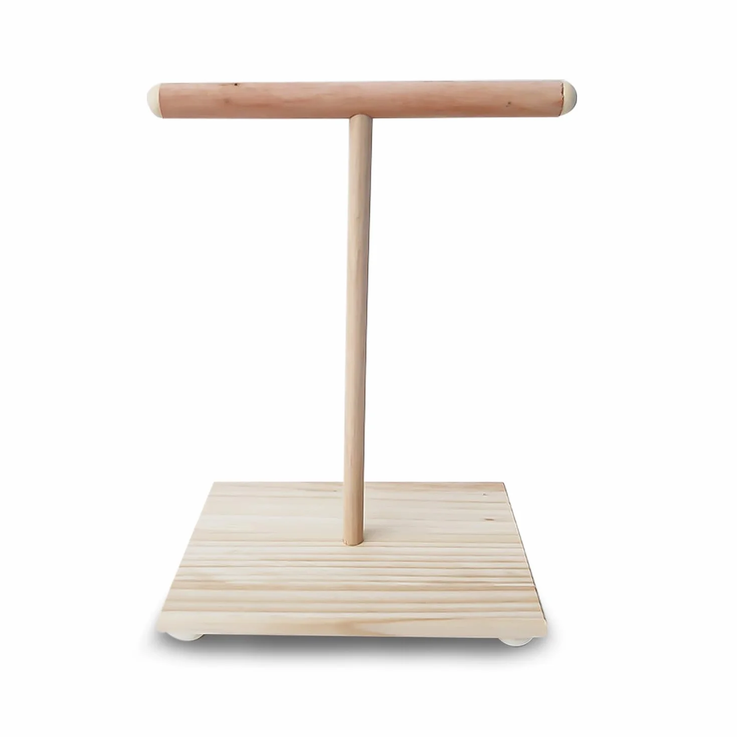 Persico per uccelli in legno a T stand per pappagalli trespolo stand gioco per uccelli palestra giocattolo gabbia accessori piattaforma di addes