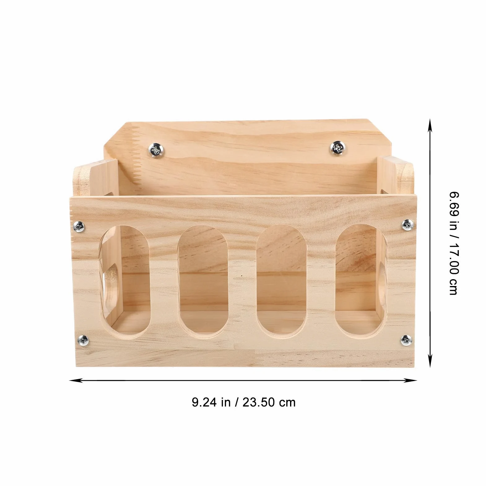 Artibetter Mangiatoia per Conigli in Legno Supporto Robusto e Design Cavo, Contenitore per Fieno che Riduce gli Sprechi, per Gabbia di Animali Domestici