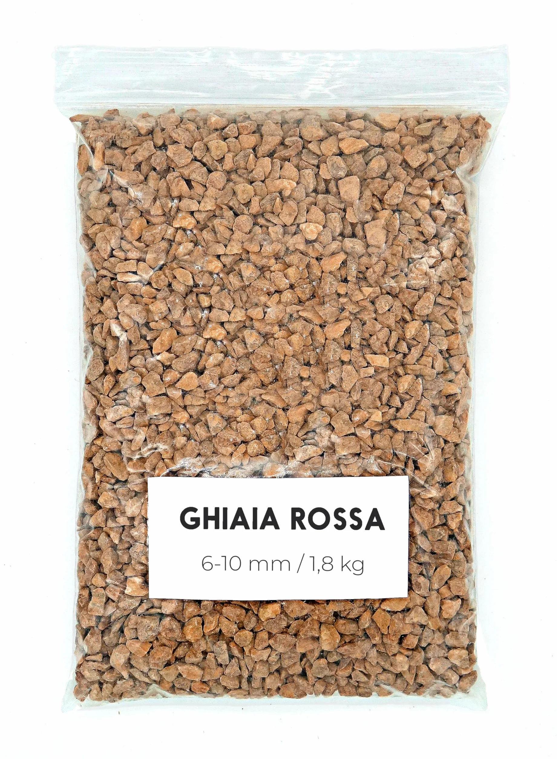 Ghiaia Rosso 1,8Kg - Ghiaia per Acquario - Sassolini Decorativi per Vasi - Sassi Decorativi per Vasi - Ghiaia per Vasi - Sassolini per Acquario - Ghiaia per Giardino (6-10 mm)