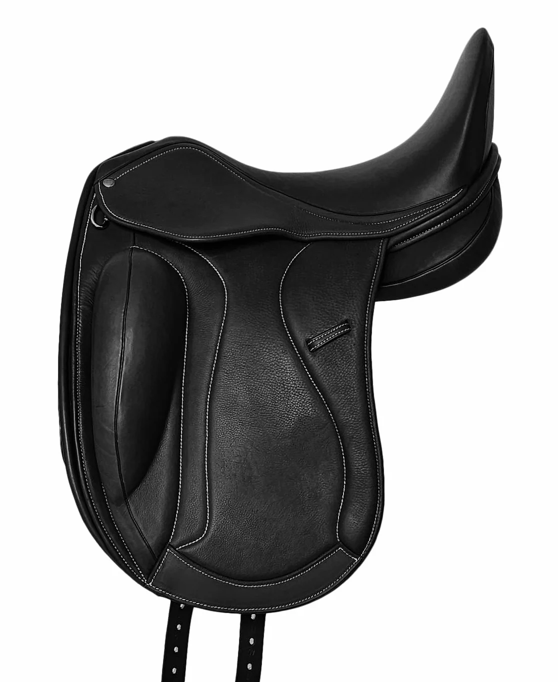 A&M Reitsport Dressur - Sella Chester in pelle, ferro da testa intercambiabile, albero Polyflex nero, misura 16,5 pollici