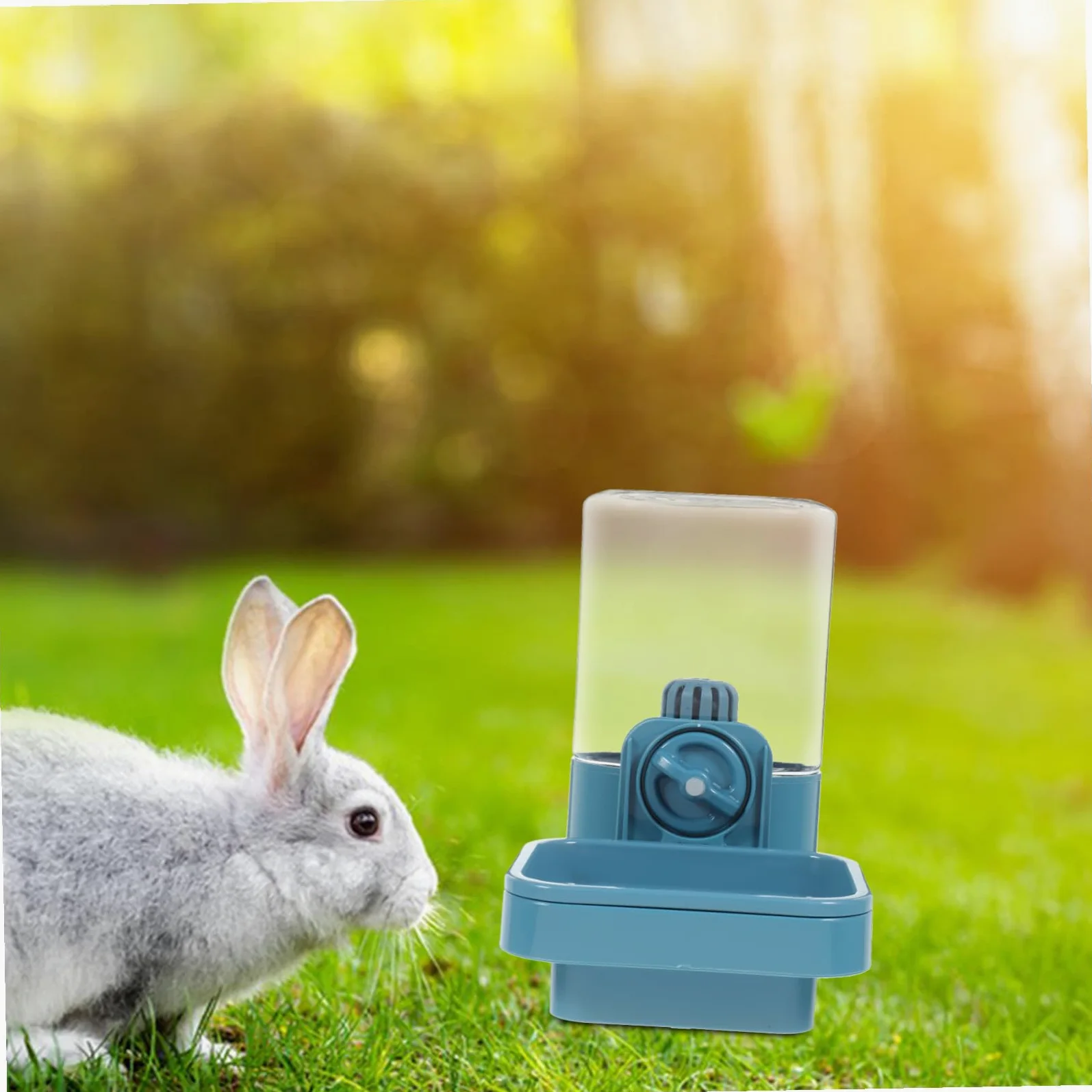 Hohopeti Distributore Liquido per Animali di Ridotta Bottiglia Antigoccia da Appendere per Gabbie Conigli e Criceti Serbatoio Capacità Media Facile da Pulire e Ricaricare Resistente e
