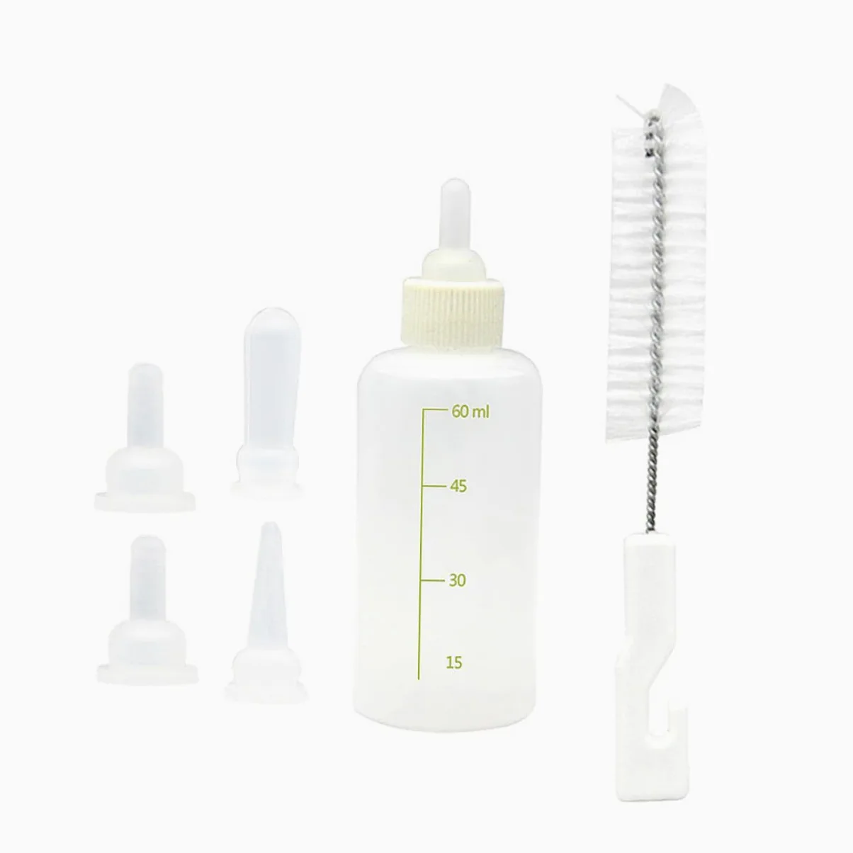 Beavorty 6 Set di Biberon per Animali Domestici per Gattini Biberon in Silicone per Lallattamento Biberon per Animali Domestici Biberon Portatile con Bilancia