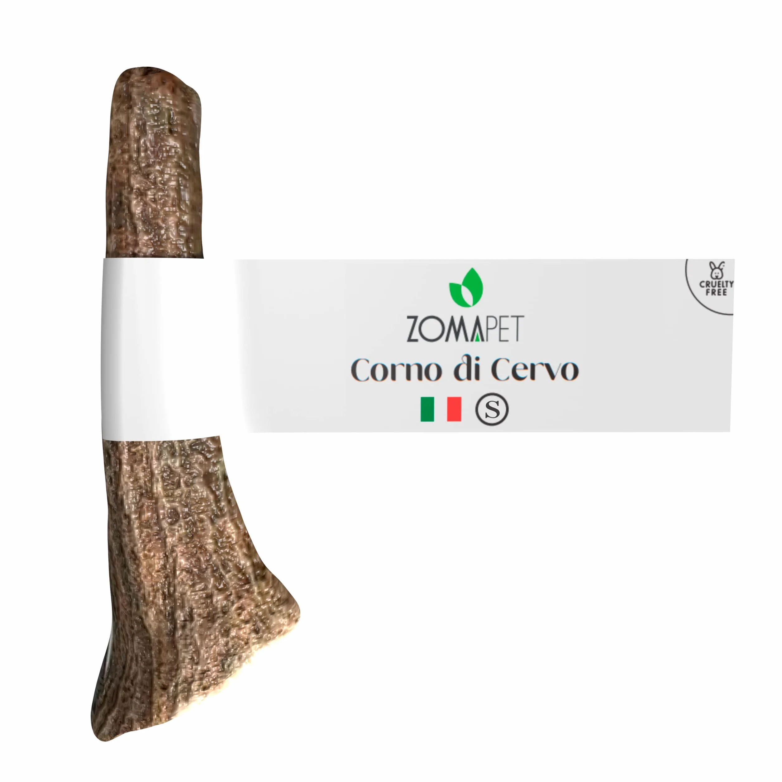 ZOMAPET Corno di Cervo per Cani 100% Naturale Osso da Masticare (S)