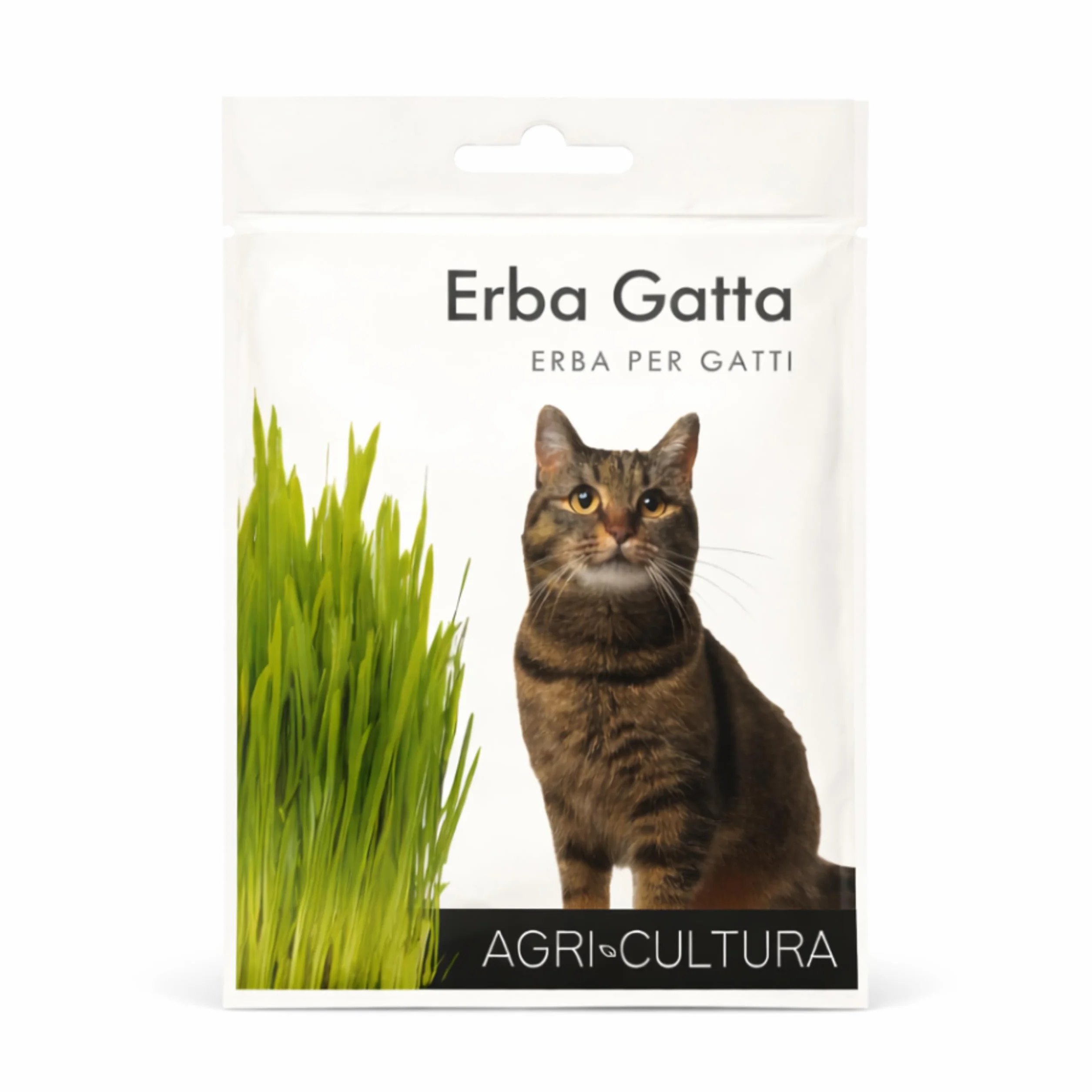 AGRI-CULTURA® | Semi Erba Gatta Naturale | Bustina di Semi di Erba per Gatti Facile da Coltivare in Casa | Favorisce la Digestione e Riduce i Boli di Pelo.