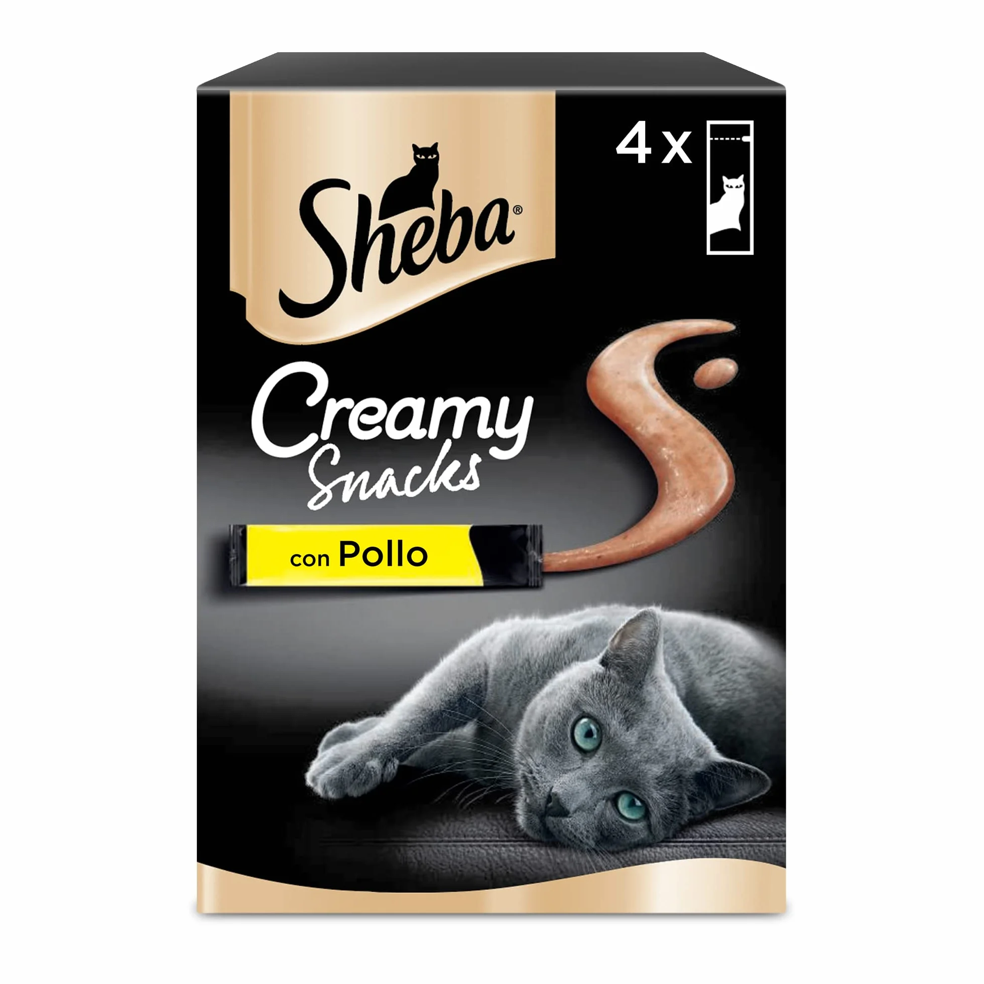 Sheba Creamy Snacks Marrone 4 Unità Confezione da 11