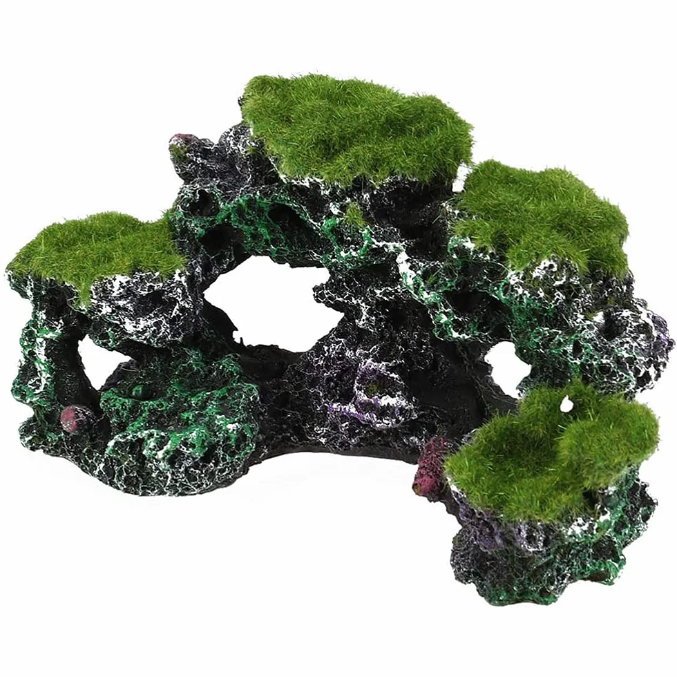 Sfondo di corallo montagna per acquario, decorazione artificiale pesci rossi