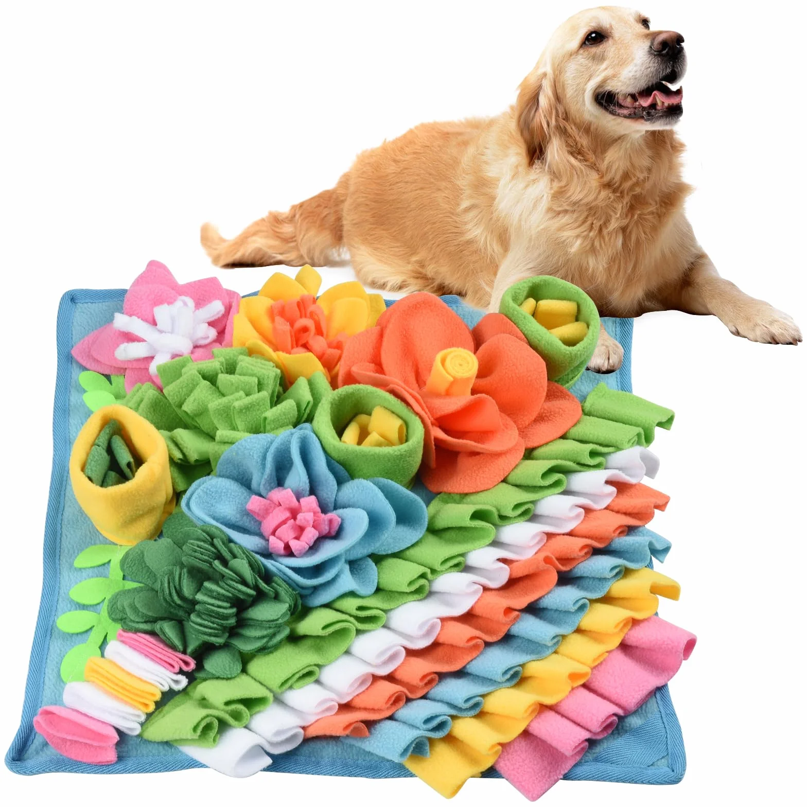 Romon Tappeto Olfattivo per Cani 40x40 cm Antiscivolo Lavabile Pieghevole