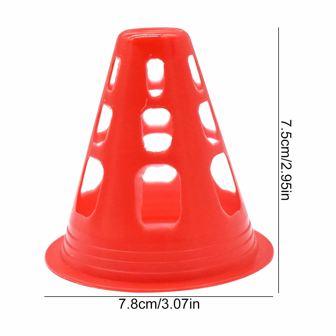 Slalom Coni di Allenamento, 40 Pezzi Sport Coni di Addestramento Set Coni Sport Cono di Traffico Colorato del Mucchio di Pattinaggio per Bambini Sport Addestramento del Cane