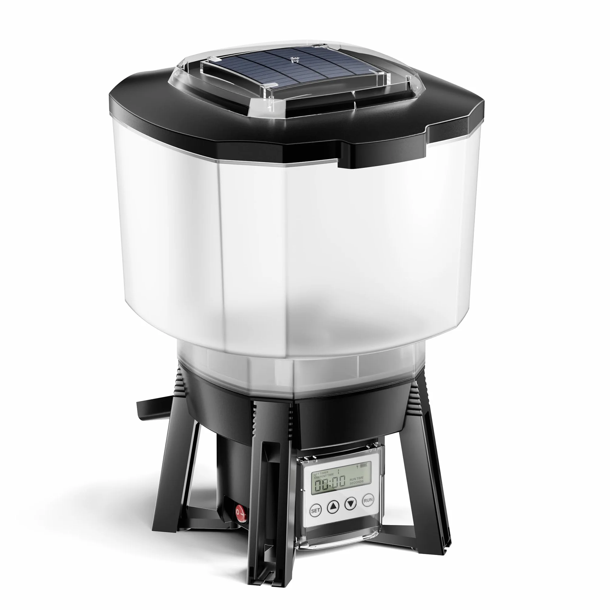 Distributore automatico di cibo per pesci solare CFF-206 programmabile 1-6 dosi al giorno
