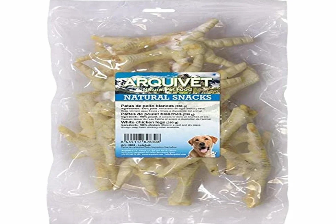 ARQUIVET Zampe di pollo bianche - Sacchetto da 250 g - Snack 100% naturali per cani - Masticabile per cani