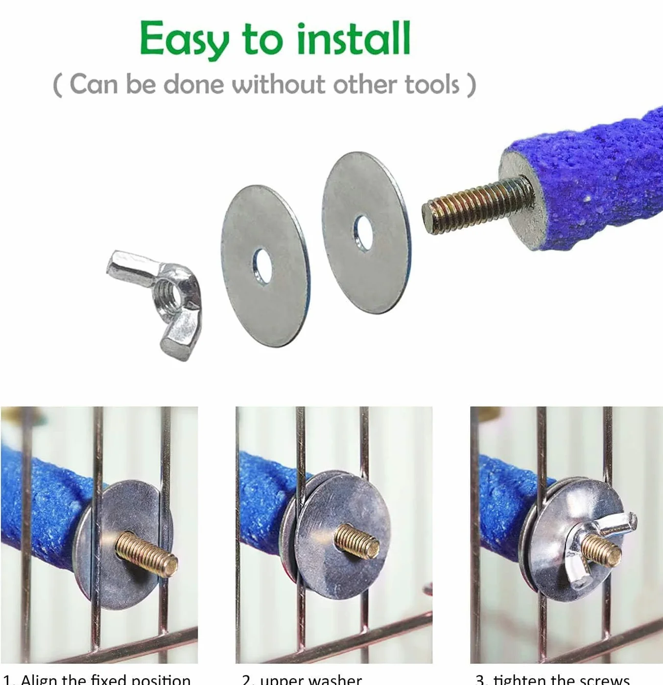 posatoi pappagalli, Giochi per pappagalli 6PCS Uccello Domestico Piattaforma Giocattolo di Masticare Pulizia della Zampa Giocattoli di Pappagallo