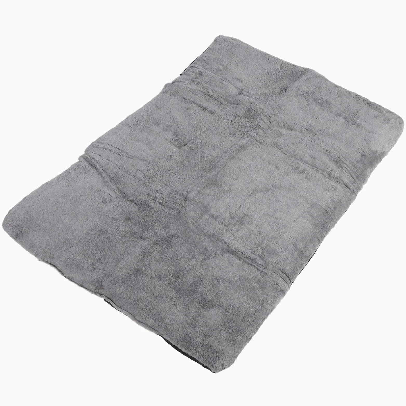 Tappetino Riscaldante per Animali Domestici, Tecnologia Autoriscaldante, Materiale Morbido Peluche, Design Ispessito per Calore Extra, Facile da Pulire, Leggero e (Grigio argento XL)