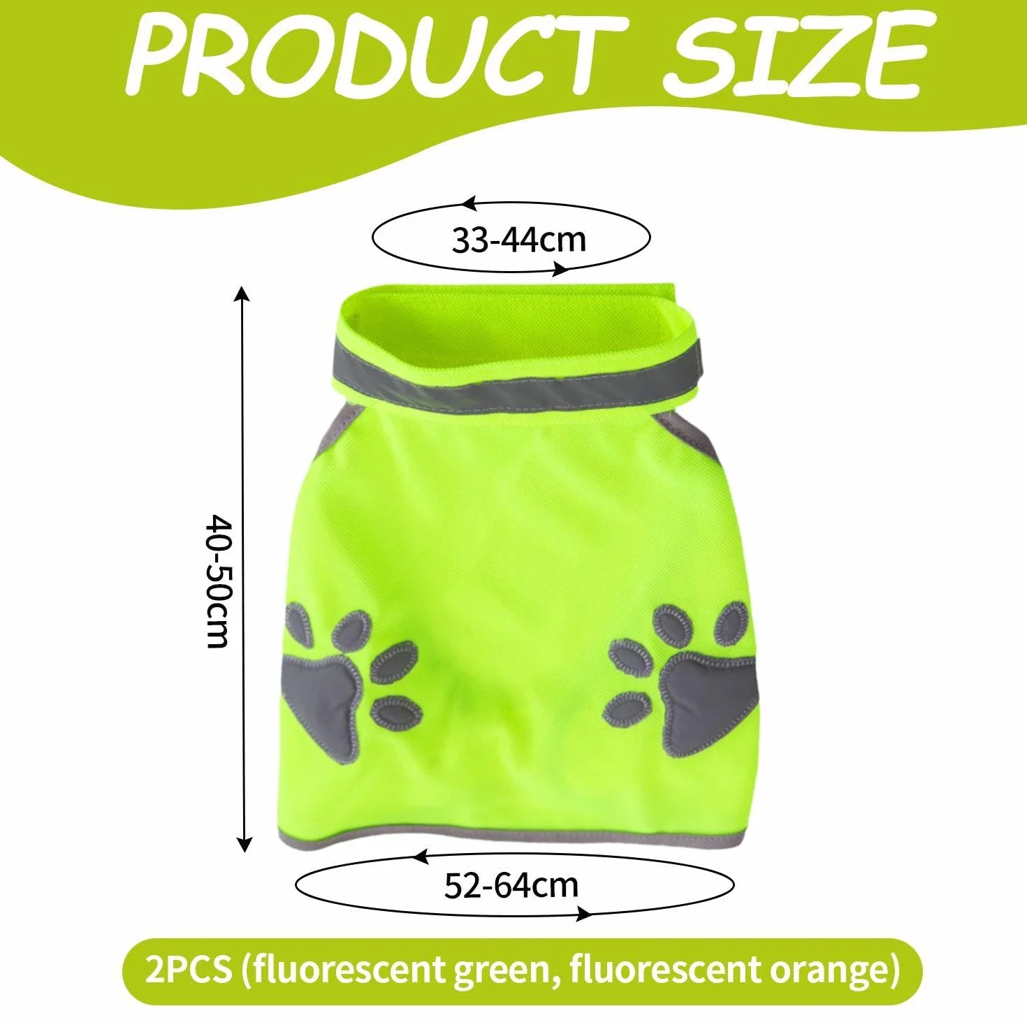 2 Pezzi di Vestiti Riflettenti per Cani, Gilet di Sicurezza da Viaggio per Animali Domestici, Vestiti per Animali Domestici, Gilet per Animali Domestici Traspirante E Confortevole