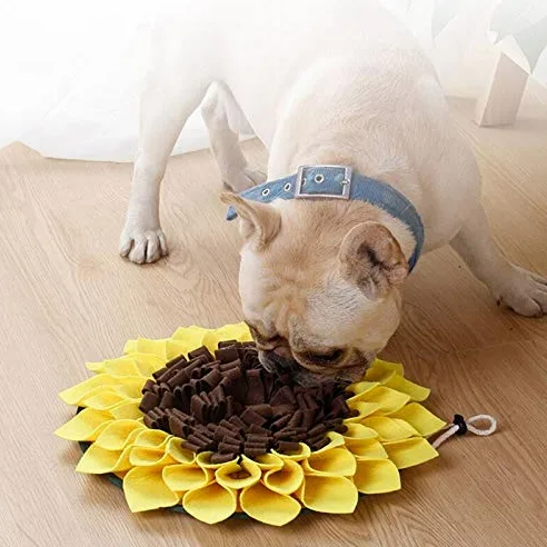 Tappeto Olfattivo Cane Pet Dog Snuffle Mat Naso Odore Formazione Sniffing Pad Alimentazione lenta Ciotola Distributore di cibo Tappeto Alleviare lo stress Lavabile Pieghevole Tappetino Olfattivo Cane