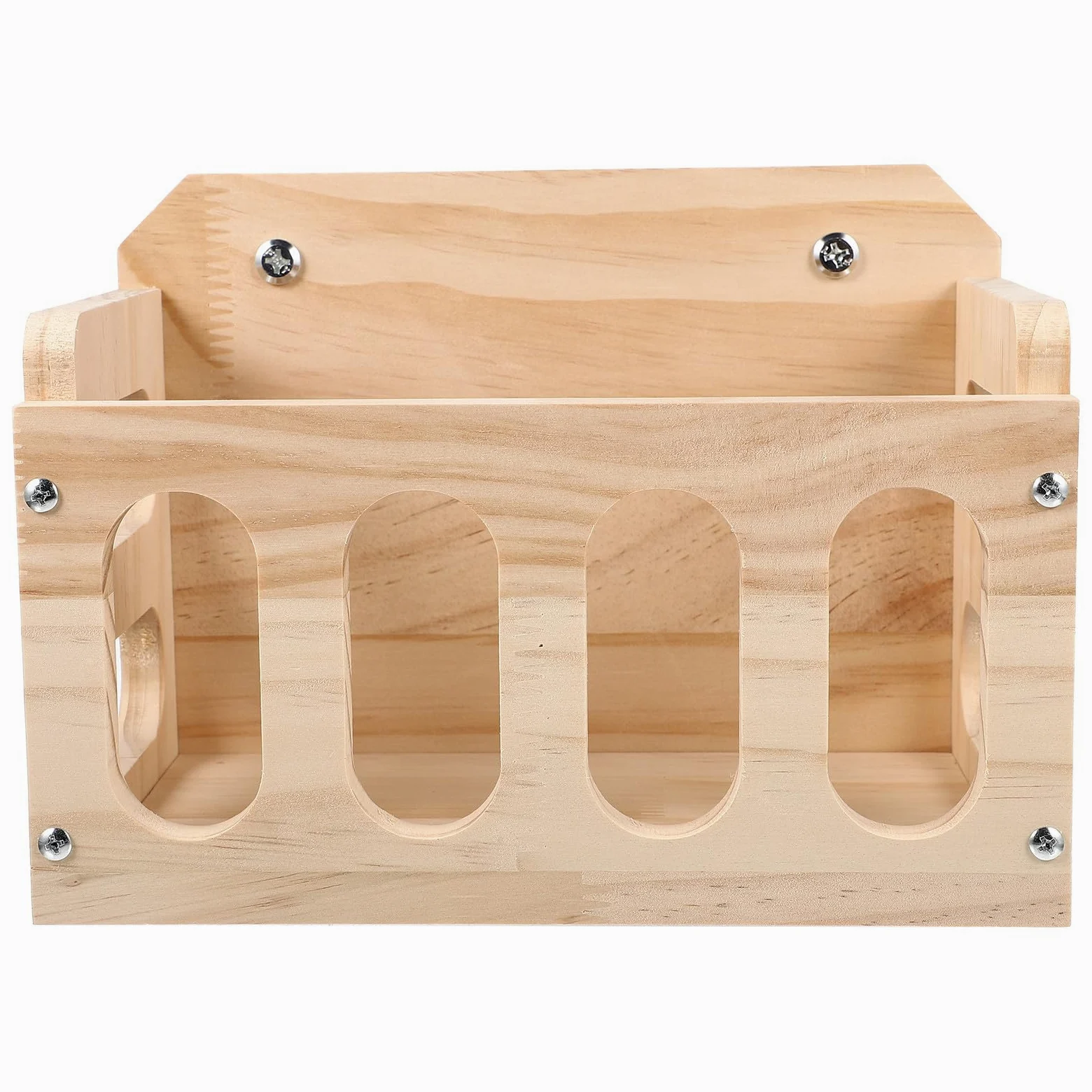 Didiseaon Mangiatoia in Legno per Conigli Fissaggio Alimentatore Sospeso Robusto e Durevole Organizer per Gabbia Animali Domestici Piccolo e Facile da Installare