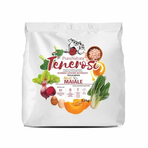 TENEROSI al MAIALE - Alimento completo per cane 2,5 KG