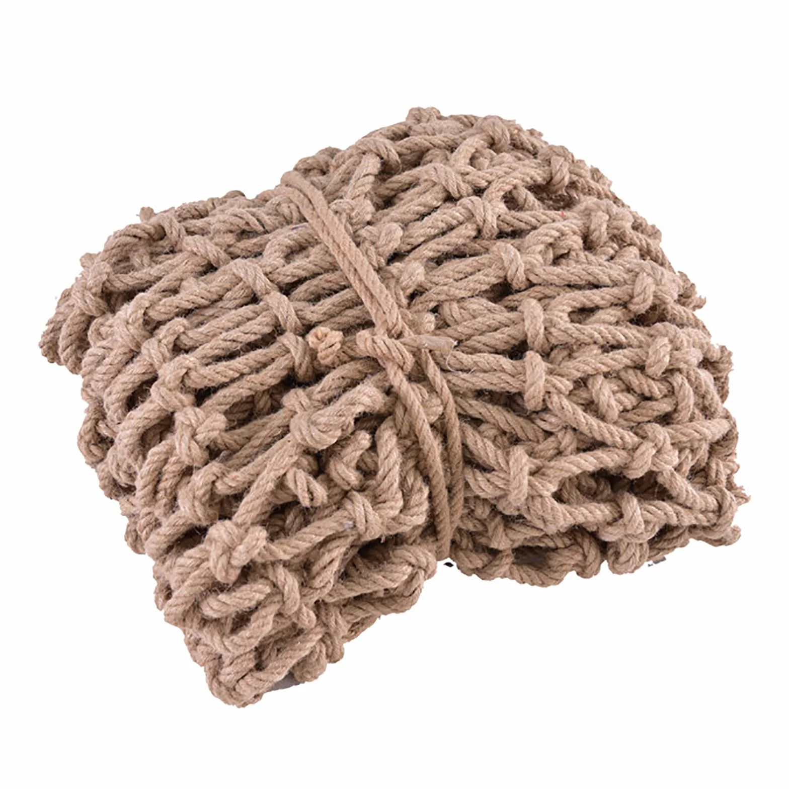 Rete Tessuta A Mano, Rete di Protezione in Corda di Canapa, Rete di Sicurezza per Parchi Giochi in Iuta Naturale con Varie Misure Disponibili(Size:1x3m)