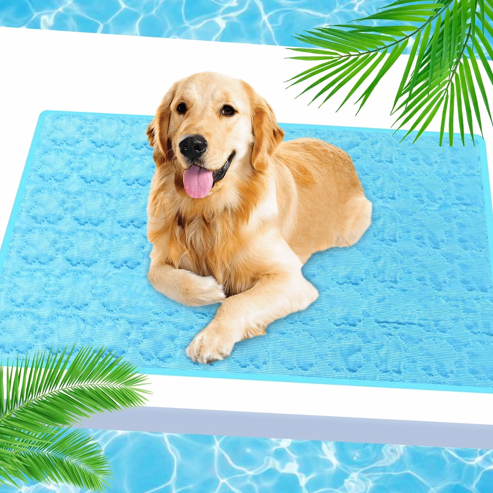 Tappetino Refrigerante per Cani 50x60cm Cuscino Auto Estate