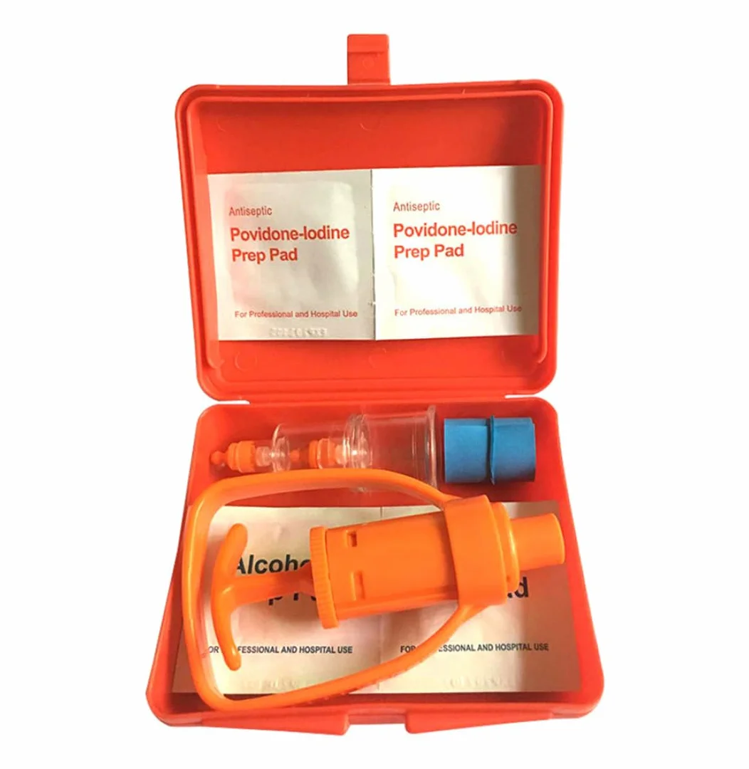 Kit pompa extractor serpente insetto pungiglione avvelenamento strumento di sopravvivenza esterno, puntura e morso il primo soccorso
