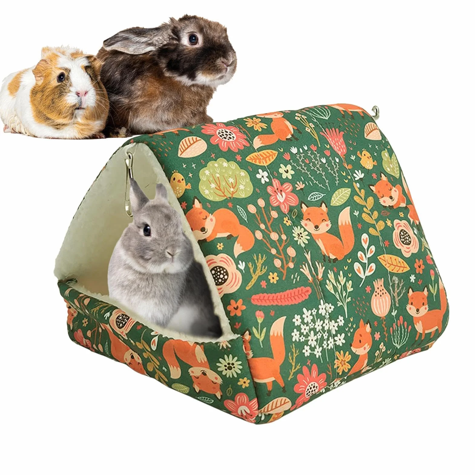 Gabbia per piccoli animali, cuccia invernale lavabile | Casa riscaldante per conigli, gabbia coniglio - Coniglio