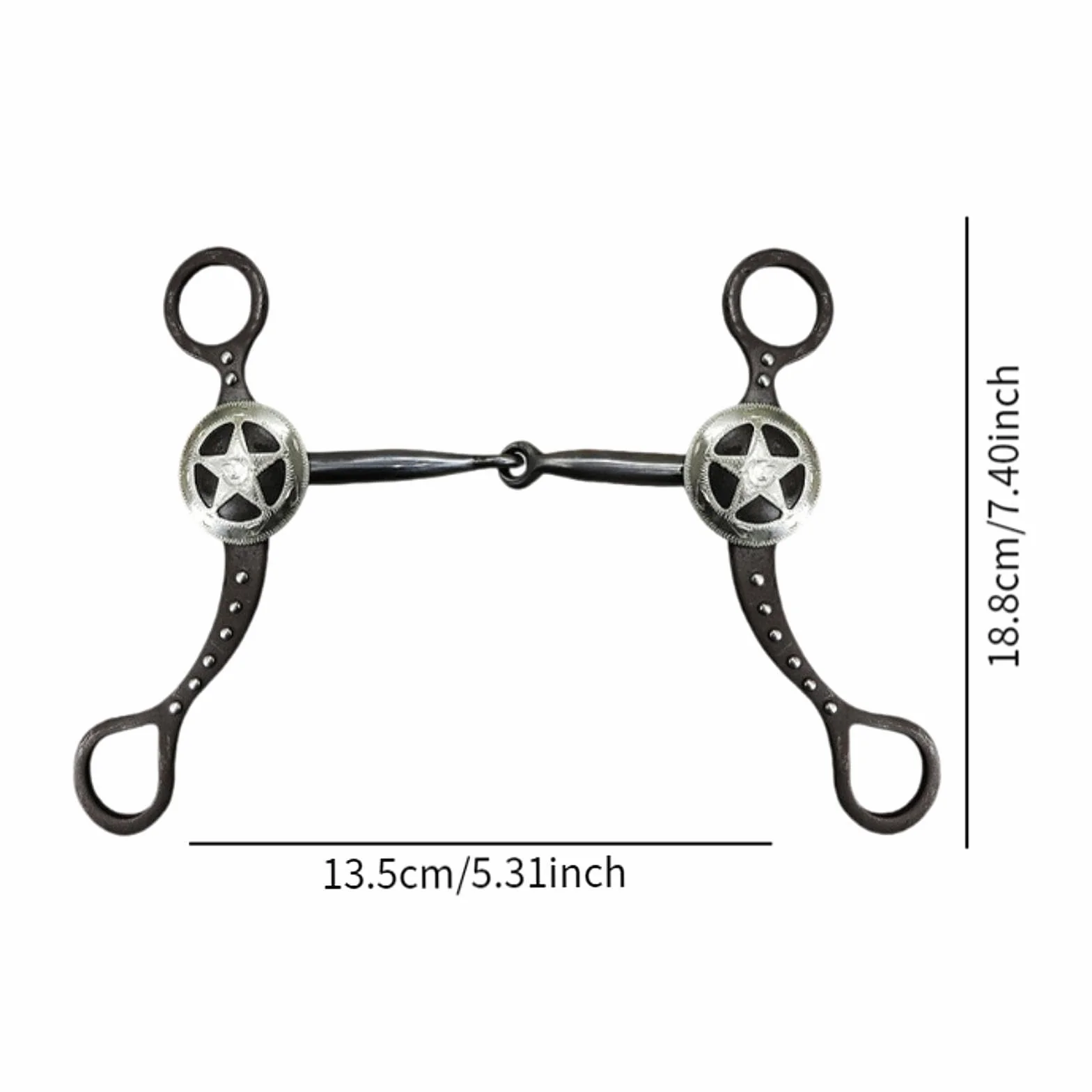 Sharplace Morso per Cavallo Retro Professionale Accessori per Cavalli All'aperto Filetto per Cavallo Western