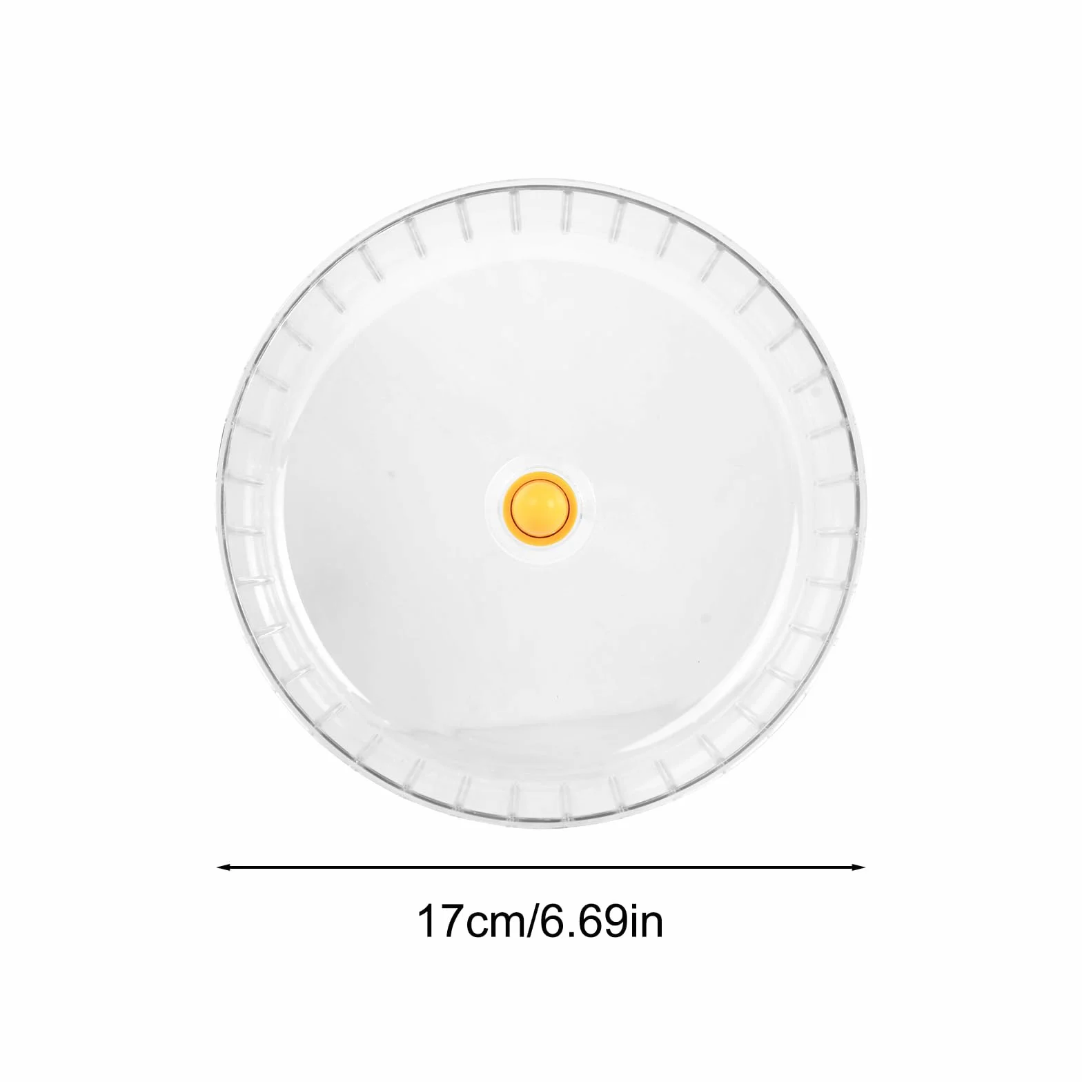 Ruota Criceto Silenziosa, 17 cm Dual-Bearing Criceto Esercizio Ruotas Tranquillo Spinning, Ruotas da Corsa per Criceti, Plastica Ruota da Corsa Trasparente per Gerbilli, Roditori, Topi，Orso d'oro