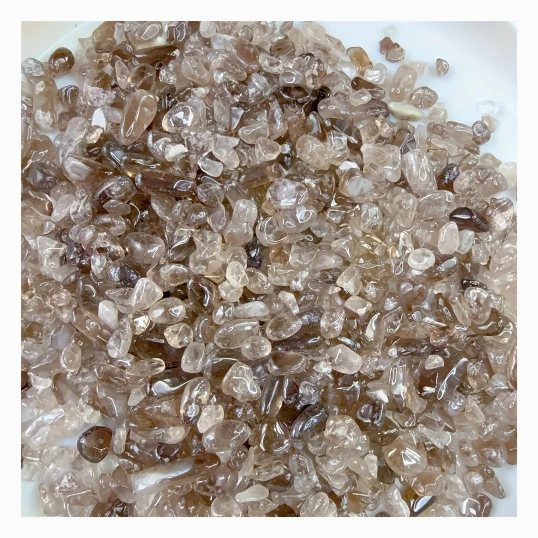 Ghiaia Decorativa for Acquario in di Rocca lucidato di Forma Irregolare, 5-7 mm, 300 g Cristallo Naturale Grezzo