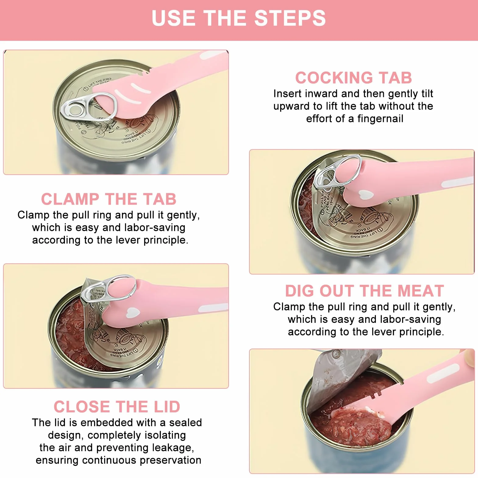 Set di 2 cucchiai per cibo per gatti, multifunzionali, apriscatole e custodia in silicone senza BPA, per alimenti per animali domestici, gatti, cani, alimenti per animali domestici