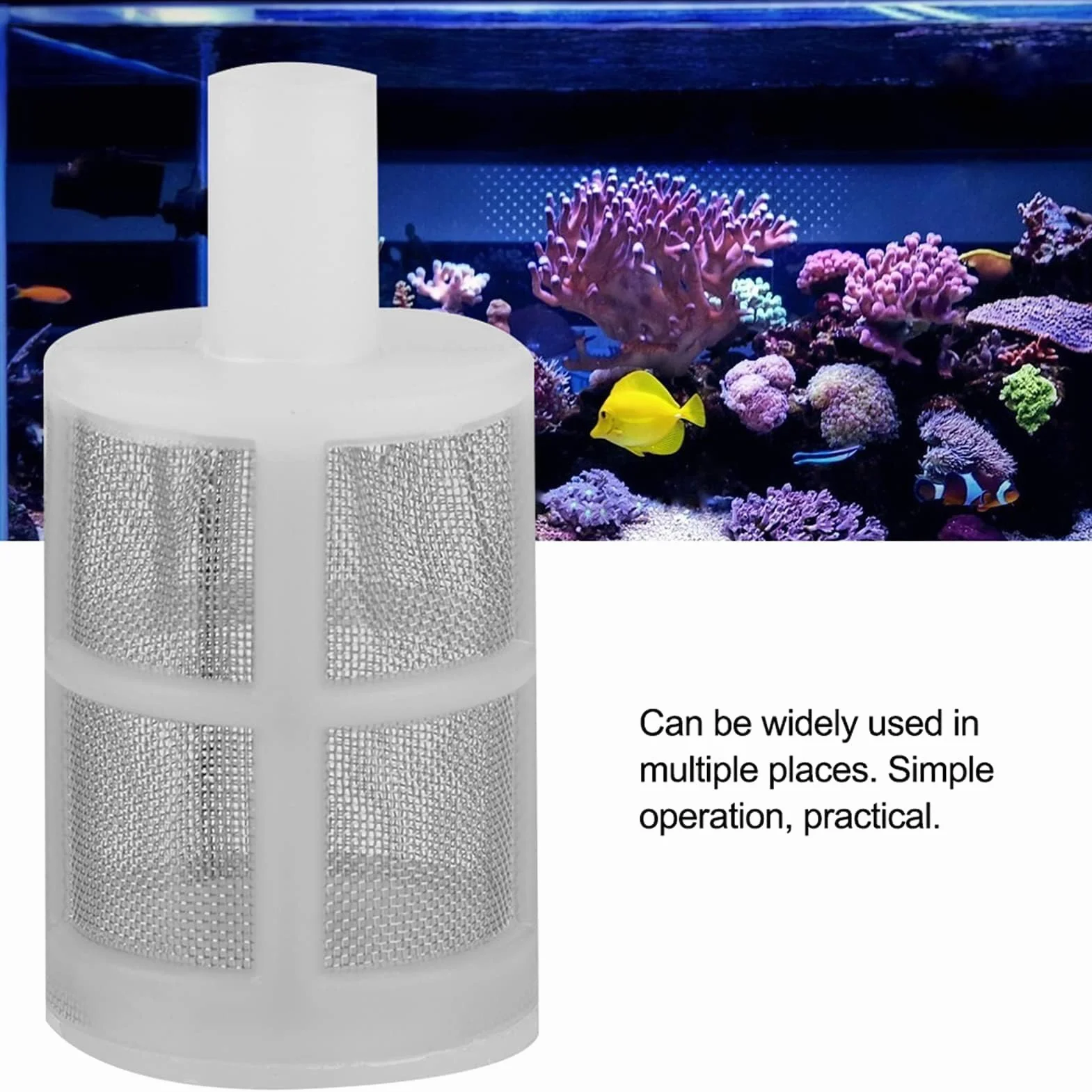 10Pcs Fish Tank Pompa Acqua Filtro Pompa Acqua Tubo Netto Pompa Acqua Filtro Netto Spruzzatore Filtro per 7mm o 10mm Tubo